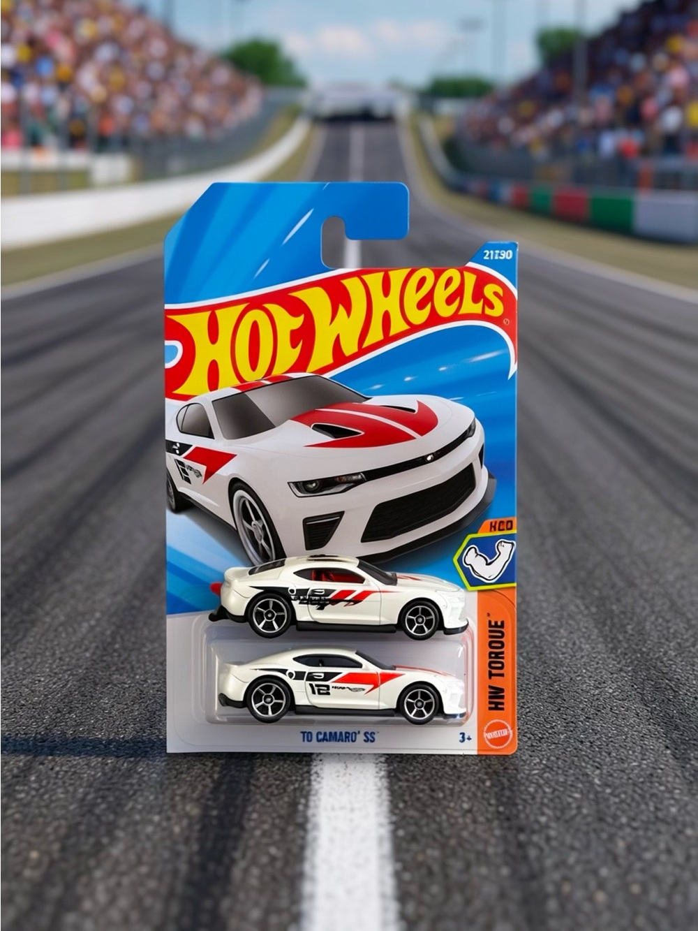 Hot Wheels White and Red Camaro SS Twin Pack - Die-Cast Racing Cars set